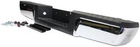 Step Bumper Assembly Chrome Steel Without Object Sensor Holes Direct Replacement Compatible With 2013-2016 Ford F-Series Super Duty FO1103176 9C3Z17906B-PFM