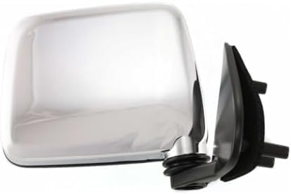 AUTOS PARTS PLUS Set Of 2 Front Mirror Manual Folding Non-Heated Chrome Plastic Left Driver & Right Passenger Side Direct Replacement Compatible With 1986-1994 Nissan D21 / 1995-1997 Pickup