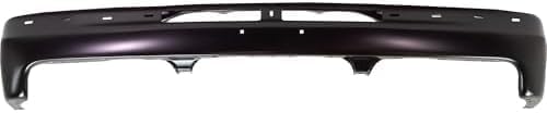 Front Bumper Steel Primed Without Bracket + Upper Cover + Lower Valance Air Deflector Textured Gray + Set Of 3 Bracket Direct Replacement Compatible With 2000-2006 Chevrolet Tahoe