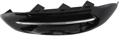 Set Of 2 Front Fog Light Cover With Chrome Trim Right Passenger & Left Driver Side Direct Replacement Compatible With 2013-2014 Dodge Dart CH1039142 CH1038142 68163980AA 68163981AA