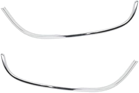 Set Of 2 Front Fender Molding Trim Chrome Right Passenger & Left Driver Side Direct Replacement Compatible With 1988-2000 Chevrolet/GMC C/K Series Full Size GM1291108 GM1290108