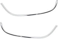 Set Of 2 Front Fender Molding Trim Chrome Right Passenger & Left Driver Side Direct Replacement Compatible With 1988-2000 Chevrolet/GMC C/K Series Full Size GM1291108 GM1290108