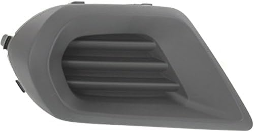 Set Of 2 Front Fog Light Cover Textured Plastic Left Driver & Right Passenger Side Direct Replacement Compatible With 2014-2016 Subaru Forester SU1038104 SU1039104