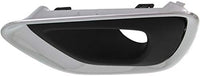 Set Of 2 Front Fog Light Molding Primed With Chrome Trim Left Driver & Right Passenger Side Direct Replacement Compatible With 2014-2016 Jeep Grand Cherokee CH1039147 CH1038147