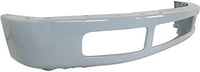 Front Bumper Painted Gray Steel With Moulding Hole Direct Replacement Compatible With 2008-2010 Ford F-450 Super Duty FO1002405 8C3Z17757FPTM