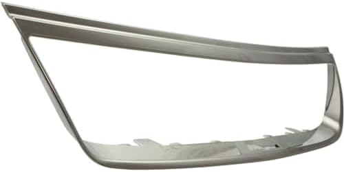 Front Bumper Upper Grille Shell And Insert & Molding Chrome Plastic Direct Replacement Compatible With 2006-2008 Chevrolet Malibu GM1200558 GM1210110 15266336 15853884