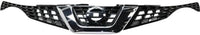 Front Grille Primed Shell And Insert With Chrome Molding Direct Replacement Compatible With 2015-2017 Nissan Juke NI1200275 620703YM0B