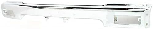 Front Bumper Face Bar Chrome Steel Direct Replacement Compatible With 1989-1991 Toyota Pickup TO1002109 5210189114