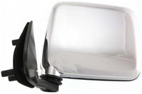 AUTOS PARTS PLUS Set Of 2 Front Mirror Manual Folding Non-Heated Chrome Plastic Left Driver & Right Passenger Side Direct Replacement Compatible With 1986-1994 Nissan D21 / 1995-1997 Pickup