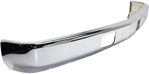 Front Bumper Face Bar Chrome With Air Intake Holes Without Impact Strip And Pad Holes Direct Replacement Compatible With 1988-2002 Chevrolet & GMC C/K Series GM1002176 15680830