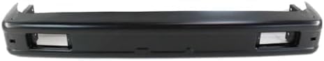 Front Bumper Face Bar Primed Steel With Fog Light & End Caps Holes Direct Replacement Compatible With 1986-1995 Suzuki Samurai SZ1002102 7171082C11