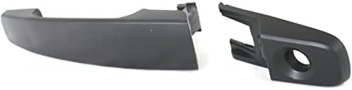 Front Exterior Door Handle + Cover with Keyhole Primed Plastic Left Driver Side Direct Replacement Compatible with 2008-2011 Ford Focus FDH010117 8S4Z5422404BAPTM