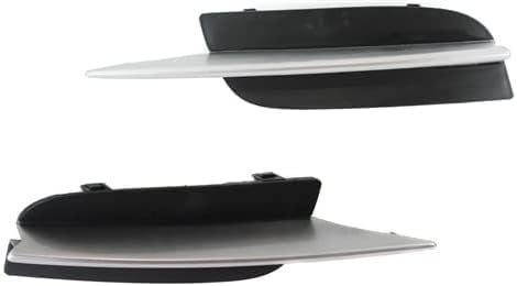 Set Of 2 Front Bumper Fog Light Cover Primed Plastic Left Driver & Right Passenger Side Direct Replacement Compatible With 2009-2011 Honda Civic HO1039103 HO1038103