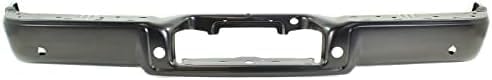 Rear Step Bumper Face Bar Primed Steel With Rear Object Sensor Holes Direct Replacement Compatible With 2006-2008 Ford F-150 / Lincoln Mark LT FO1102360 8L3Z17906EPTM