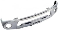 Front Bumper Chrome Steel + Upper Cover + Lower Valance Primed + Stay Bracket Left Driver & Right Passenger Side Direct Replacement Compatible With 2009-2017 Nissan Frontier NI1002143