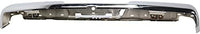 Step Bumper Face Bar Only With Pad Provision Without Mounting Bracket Chrome Steel Direct Replacement Compatible With 2017-2020 Nissan Titan / 2016-2020 XD NI1102165 85030EZ20A