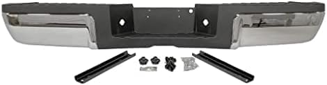 Rear Bumper Face Bar With Mounting Bracket And Pad Provision Chrome Direct Replacement Compatible With 2008-2016 Ford F-Super Duty FO1103148 9C3Z17906B