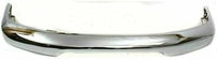 Front Bumper Chrome Steel Direct Replacement Compatible With 1998-2000 Nissan Frontier Pickup NI1002132 620149Z220