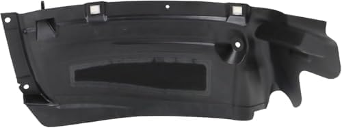 Front Section Fender Liner Air Extension Spoiler Left Driver Side Direct Replacement Compatible With 2012-2015 Audi A6 / S6 AU1242100 4G0853887C