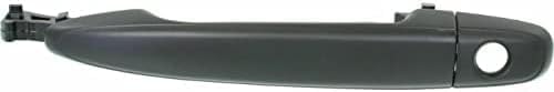 Set of 2 Front Exterior Door Handle Smooth Black Right Passenger & Left Driver Side Direct Replacement Compatible with 2003-2009 Toyota Land Cruiser / 2008-2017 Highlander 6921128070