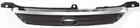 Front Grille Assembly Chrome Shell with Painted Silver Black Insert Plastic Direct Replacement Compatible With 2000-2001 Toyota Camry TO1200225 53111AA020