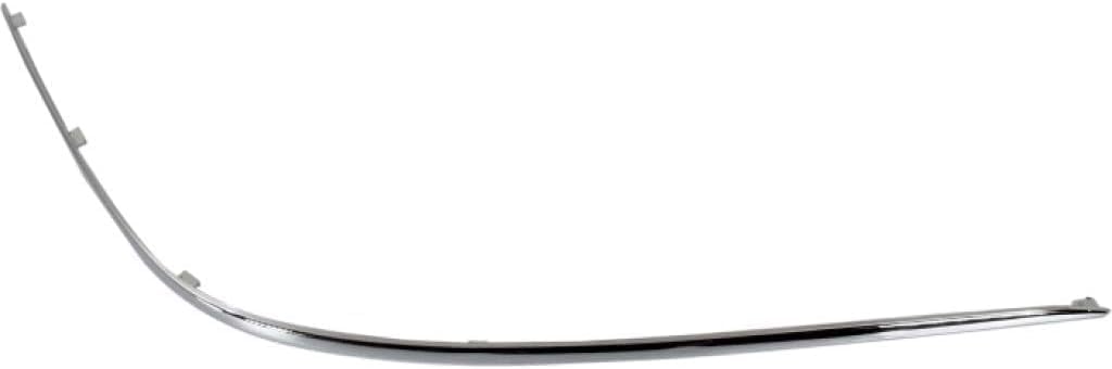 Front Bumper Molding Chrome Right Passenger Side Direct Replacement Compatible With 2000-2002 Mercedes Benz S-Class MB1059102 2208850274