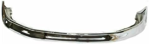 Front Bumper Face Bar Chrome + Lower Valance Panel Textured Direct Replacement Compatible With 1992-1997 Ford F-Series FO1002236 FO1095154 F2TZ17757A F2TZ17626A