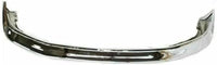 Front Bumper Face Bar Chrome + Lower Valance Panel Textured Direct Replacement Compatible With 1992-1997 Ford F-Series FO1002236 FO1095154 F2TZ17757A F2TZ17626A
