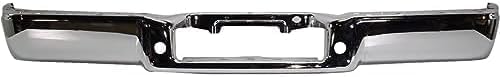 Step Bumper Face Bar Chrome Steel Without Rear Object Sensor Holes Direct Replacement Compatible With 2006-2008 Ford F-150 / Lincoln Mark LT FO1102358 8L3Z17906B