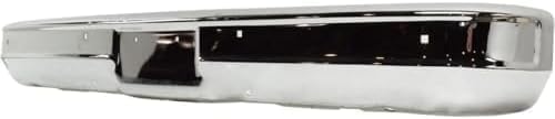 Front Bumper Chrome Steel Without Impact Strip Holes Direct Replacement Compatible With 1973-1980 Chevrolet & GMC C/K Series Full Size Pickup GM1002257 6272560