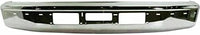 Front Bumper Chrome Steel With Air And Molding Hole Direct Replacement Compatible With 1992-1997 Ford F-Series FO1002254 F3TZ17757AB
