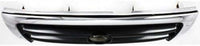 Front Grille Chrome Shell/Painted Dark Argent Insert Direct Replacement Compatible With 1998-2000 Toyota Tacoma TO1200213 5310004100
