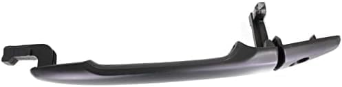 Front Exterior Door Handle + Cover Primed Plastic with Keyhole Left Driver Side Direct Replacement Compatible with 2008-2017 Mitsubishi Lancer FDH010237 5716A013XA 5716A015XA