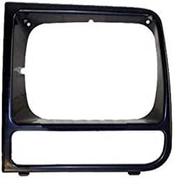 Front Header Panel Thermoplastic + Grille + Headlight Door Bezel Direct Replacement Compatible With 1997-2001 Jeep Cherokee CH1220115 CH1200208 CH2513157 CH2512157 55055233AF