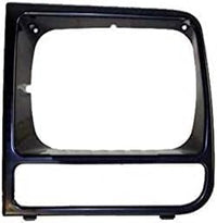 Front Header Panel Thermoplastic + Grille + Headlight Door Bezel Direct Replacement Compatible With 1997-2001 Jeep Cherokee CH1220115 CH1200208 CH2513157 CH2512157 55055233AF