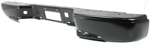 Rear Step Bumper Fleetside Powdercoated Black Steel Direct Replacement Compatible With 1999-2006 Chevrolet Silverado/GMC Sierra 1500 2500HD 3500 GM1102412 88944059