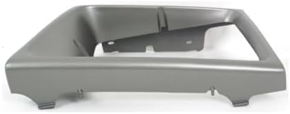 Set Of 2 Front Headlight Door Bezel Argent Plastic Right & Left Side Direct Replacement Compatible With 1992-1996 Ford E-Series Econoline Van FO2513141 FO2512141 F2UZ13064A F2UZ13064B