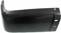 Set Of 2 Rear Bumper End Cap Steel Left Driver & Right Passenger Side Direct Replacement Compatible With 2007-2013 Chevrolet Silverado/GMC Sierra Full Size Pickup GM1105151