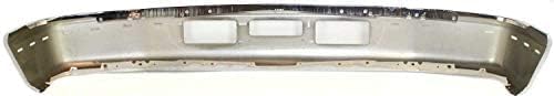 Front Bumper Chrome Steel With Air And Molding Hole + Lower Valance Panel Textured Direct Replacement Compatible With 1992-1997 Ford F-Series FO1002254 FO1095154 F2TZ17626A