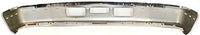 Front Bumper Chrome Steel With Air And Molding Hole + Lower Valance Panel Textured Direct Replacement Compatible With 1992-1997 Ford F-Series FO1002254 FO1095154 F2TZ17626A