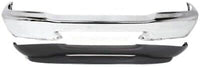 Front Bumper + Grille Chrome + Lower Valance Textured + Headlight + Corner Lamps Right Passenger & Left Driver Side Direct Replacement Compatible With 1998-2000 Ford Ranger FO1200340