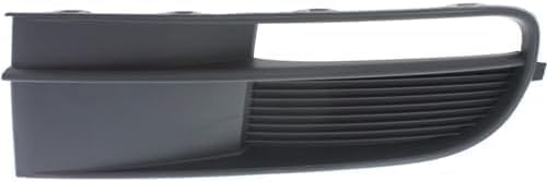 Set Of 2 Front Fog Light Cover Primed Without Chrome Molding Left Driver & Right Passenger Side Direct Replacement Compatible With 2012-2019 Volkswagen Beetle VW1039128 VW1038128