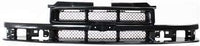 Front Grille Primed Shell With Mesh Insert Plastic Direct Replacement Compatible With 1999-2003 Chevrolet S10 / 2001-2005 Blazer GM1200413 12471853