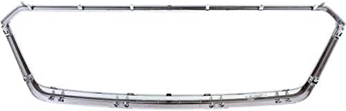 Front Grille Surround Molding Chrome Direct Replacement Compatible With 2015-2016 Subaru Impreza / 2013-2015 XV Crosstrek SU1202100 91123FJ050