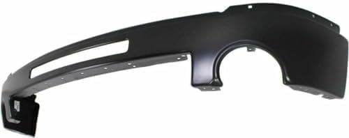 Front Bumper Face Bar Primed Steel + Lower Valance Air Deflector Textured + Fog Lamps Assembly Left & Right Side Direct Replacement Compatible With 2011-2013 GMC Sierra 1500