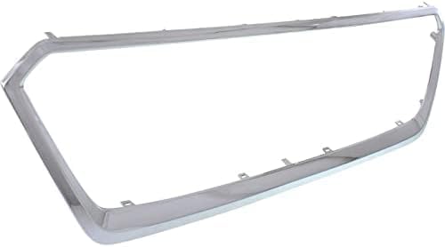 Front Grille Surround Molding Chrome Direct Replacement Compatible With 2015-2016 Subaru Impreza / 2013-2015 XV Crosstrek SU1202100 91123FJ050