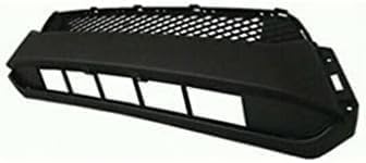 Front Bumper Primed + Lower & Upper Grille Textured Black Shell and Insert with Moldings + Lower Valance Direct Replacement Compatible with 2012-2015 Honda Pilot
