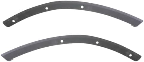 Front Bumper Outer Fillers Primed + End Caps Textured Plastic Left Driver & Right Passenger Side Direct Replacement Compatible With 2007-2013 Chevrolet Silverado 1500
