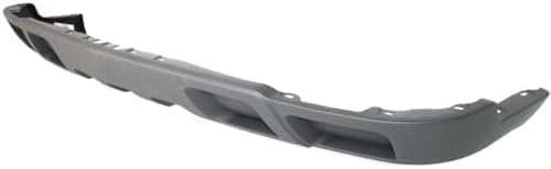 Front Bumper Lower Valance Air Deflector Textured Gray Without Fog Light & Tow Hook Holes Direct Replacement Compatible With 2003-2006 Chevrolet Silverado 1500 2500HD 3500 GM1092206
