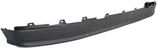 Front Bumper Chrome Steel With Air And Molding Hole + Lower Valance Panel Textured Direct Replacement Compatible With 1992-1997 Ford F-Series FO1002254 FO1095154 F2TZ17626A